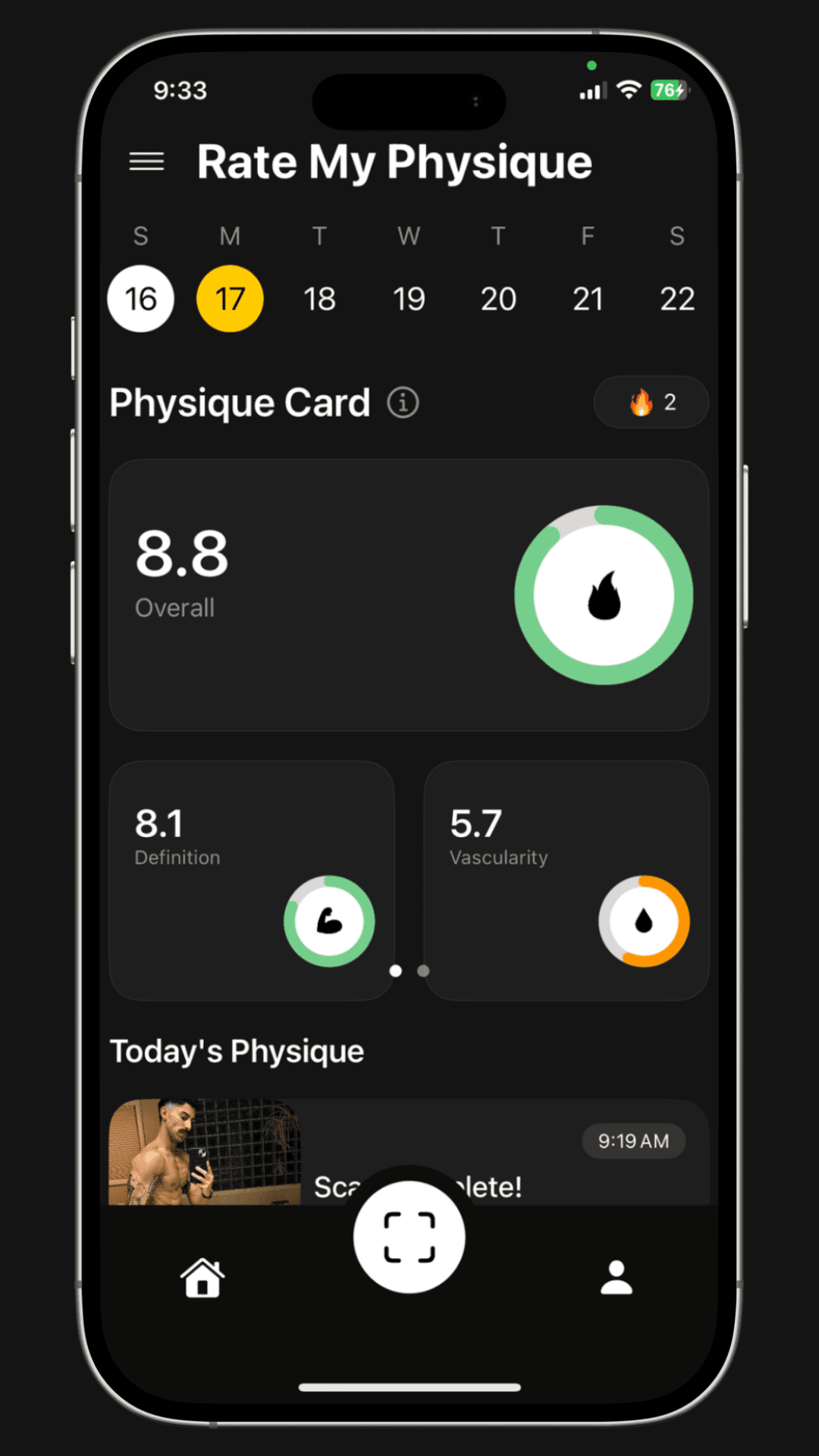 Rate My Physique app